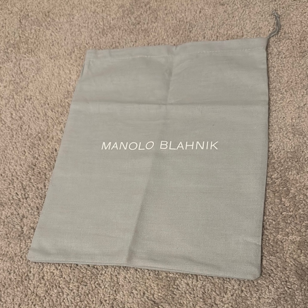 Manolo Blahnik Gray Shoe Dust Bag